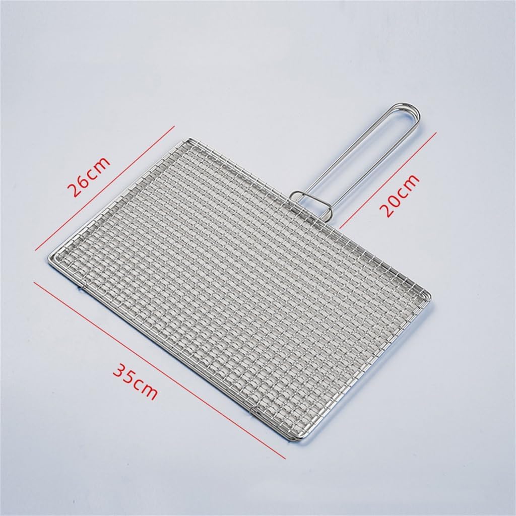 Grilled Fish Clip Stainless Steel Mesh Clip Barbecue Skewer Household Grill Net Set