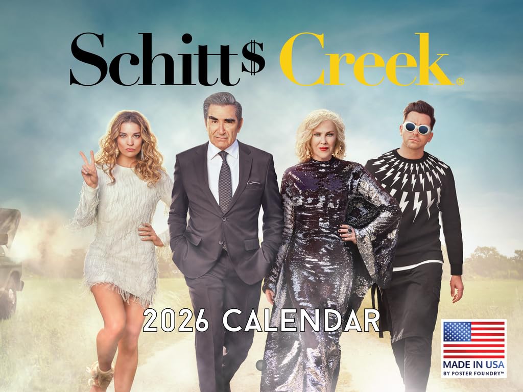 Schitts Creek Calendario 2026 con licencia oficial, regalo mensual, calendario mensual de pared, 12 meses, fabricado en Estados Unidos
