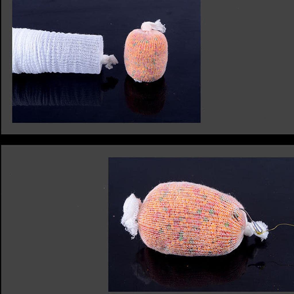 Qianly Filet de Pêche Universel en Filet Soluble dans l'eau PVA, 10 X 25 Mm, 5 M, pour Appâts Solides