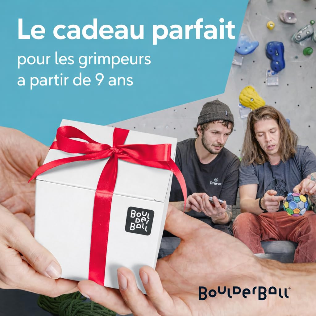 BOULDERBALL Basic - Balle à Grimper 3D, nouveauté Mondiale, Grimper dans Un Espace réduit - Concentration, Créativité, Habileté