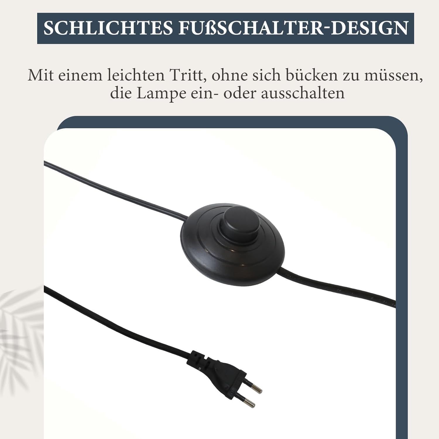 ZMH Lampada da terra moderna a stelo – 3 luci E27 design con interruttore a ped