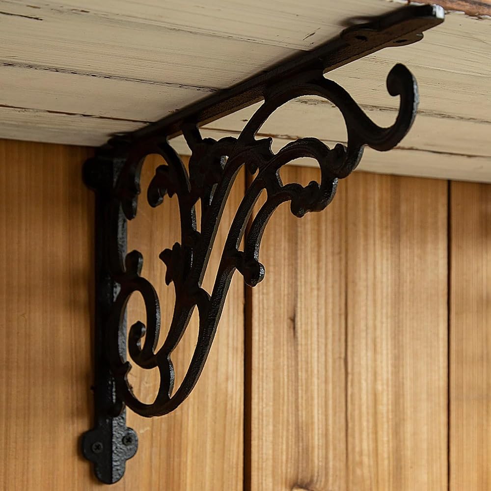 Dekorative Konsolen Aus Massivem Eisen Im Vintage-Stil, Robuste L-Regalhalterungen Aus Metall, Wandhalterung Für Regalbrett, Dreieckige Regalhalterungen