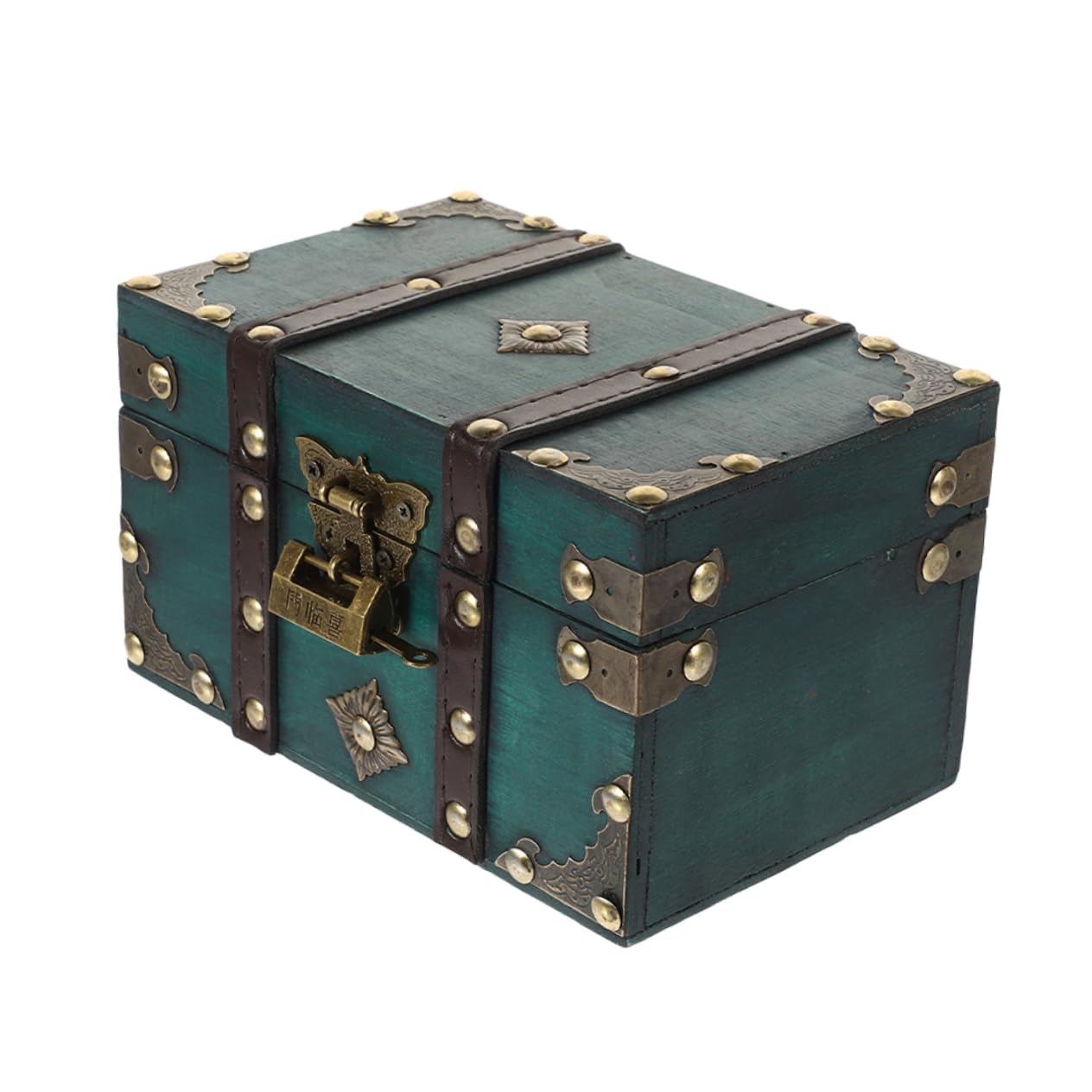 Coffre de rangement rétro boîte à bijoux vintage le cadeau idéal en bois avec serrure