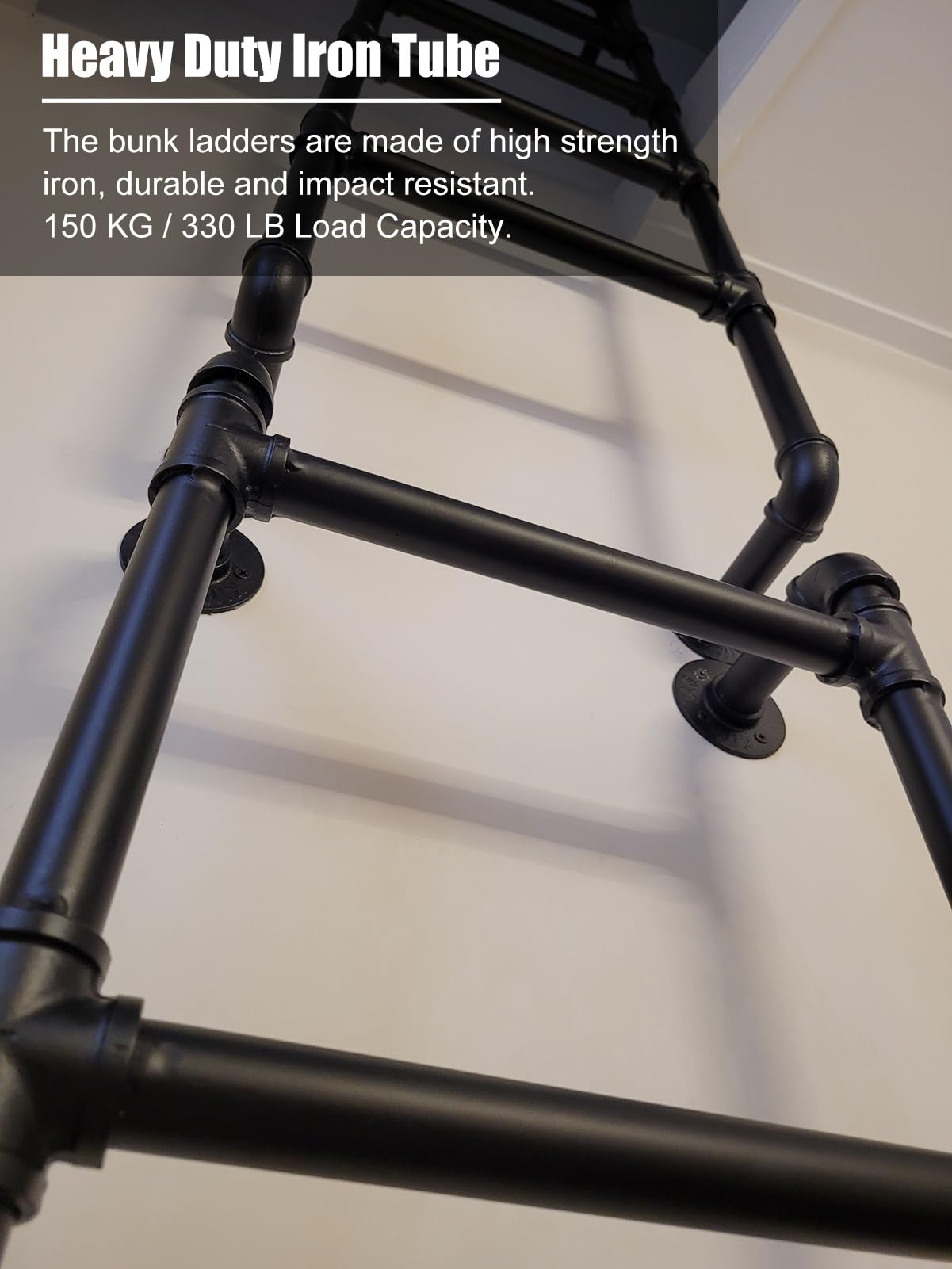 Scale A Pioli Scala Di Fuga Di Emergenza Montaggio A Parete, Scala Di Uscita Per Carichi Pesanti Per Finestra Del Seminterrato Bene Attico, Scala A Castello In Ferro Battuto Nero Con Viti