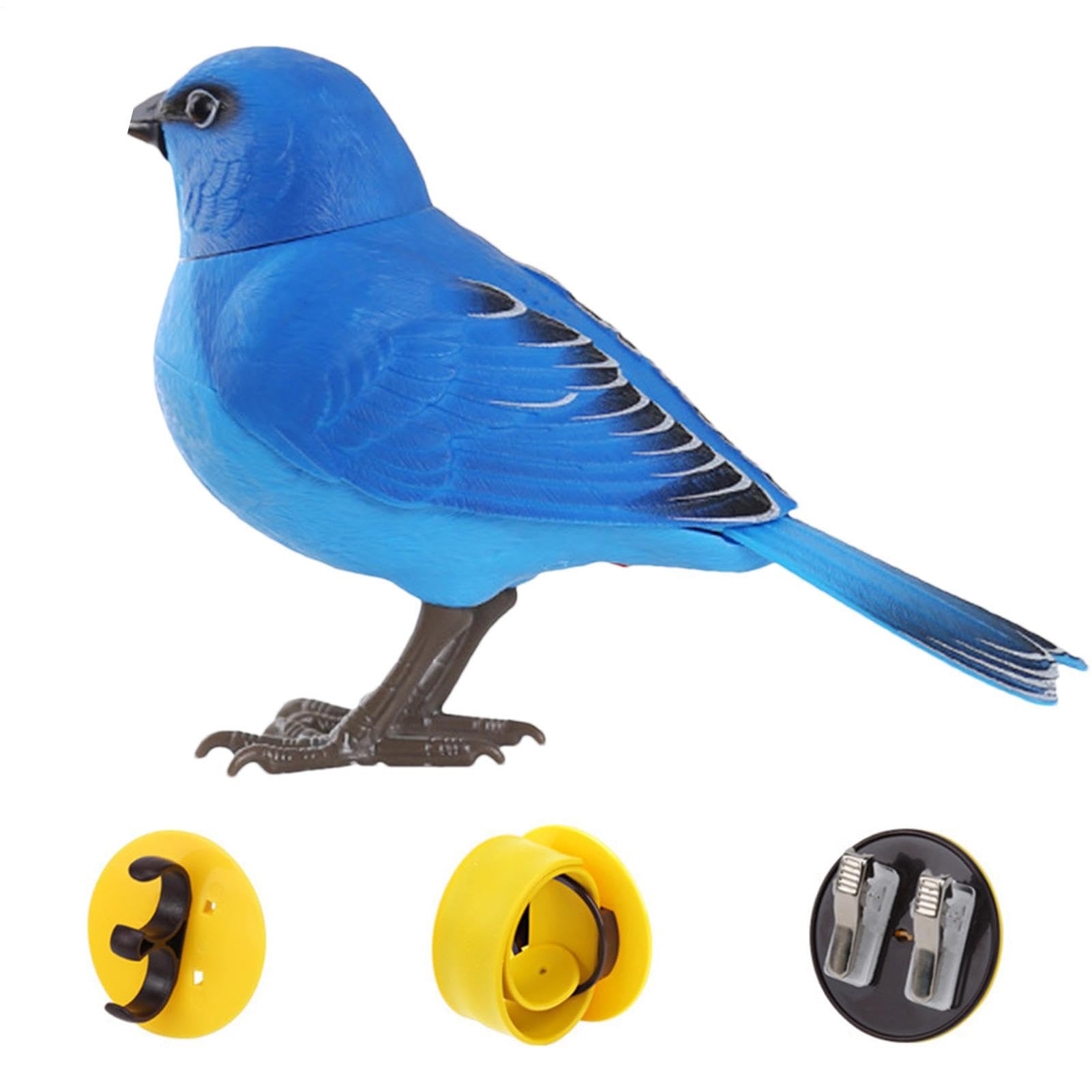 Electric Singing Animated Bird Toys 13.5x9cm Artificial Fake Birds Figure Christmas Ornaments Home Tree Ornament Decoration
