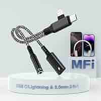 変換アダプター　補強品 Amazon.co.jp: 【2025 MFi認証品】Type-C/Lightning イヤホン