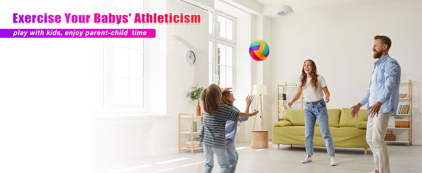 Ballon De Volleyball Intérieur - Souple, Pour Entraînement Adolescents/Adultes, Match Et Gym