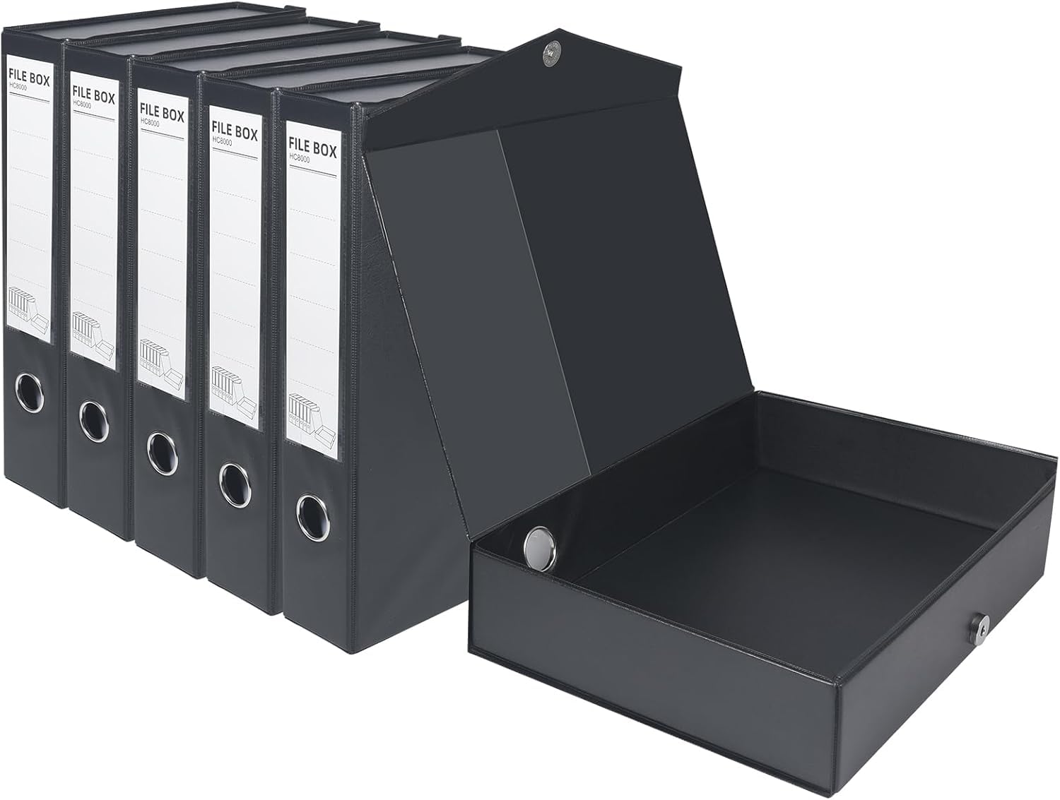 Amazon | JIDHUHI A4ファイルボックス 6個 折りたたみ マグネット開閉