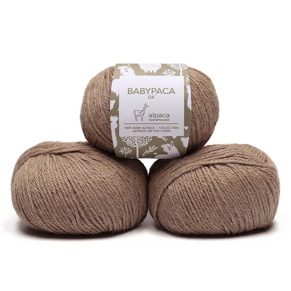 Amazon.com: 100% Baby Alpaca Yarn Wool Set of 3 Skeins (150 Grams