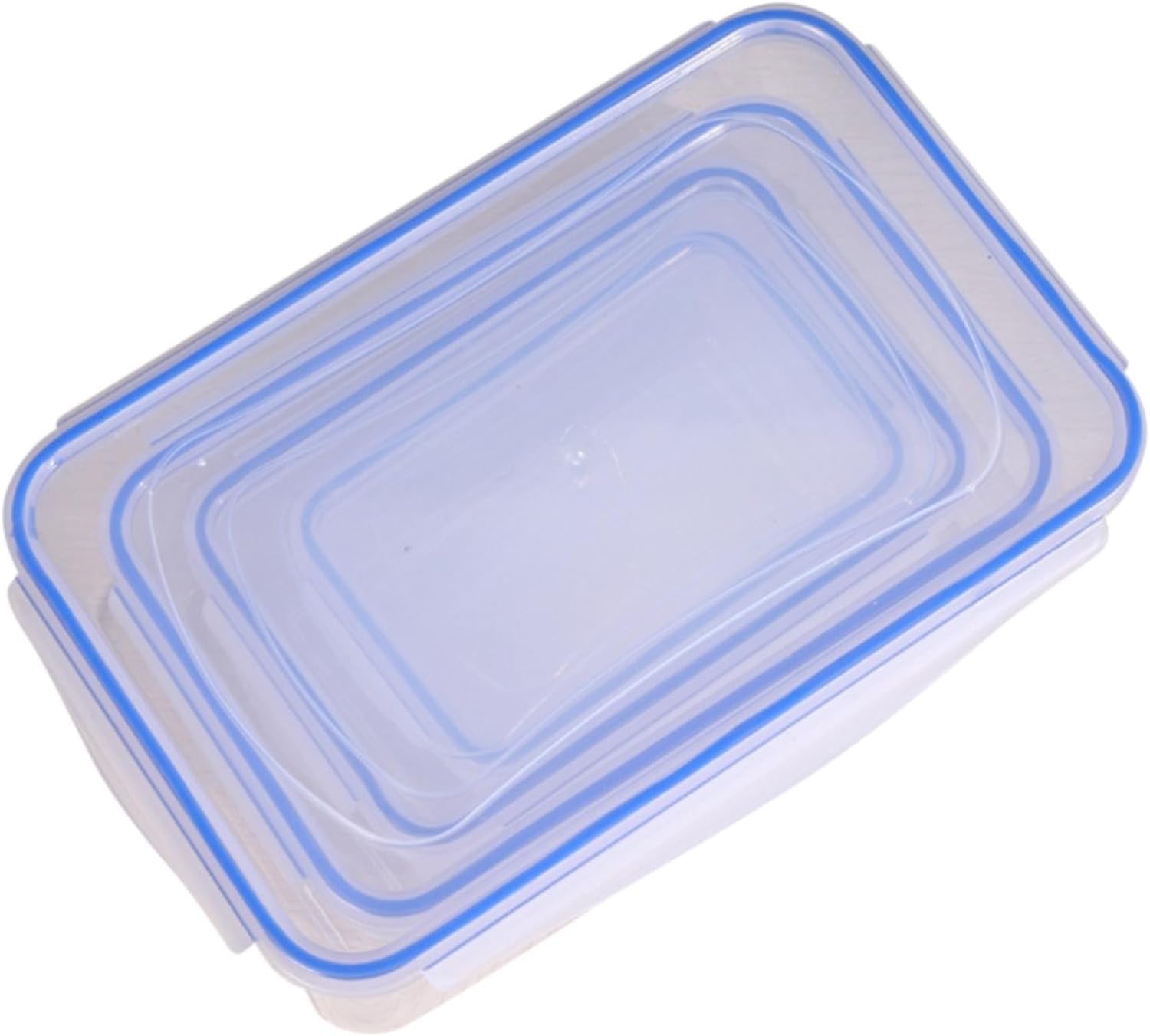 Lomhmn Glassware Storage Containers Pack of 4 Refrigerator Organizer