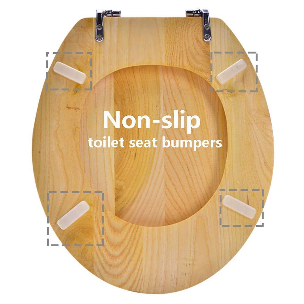 Langlebiger, robuster Toilettensitz aus Holz mit Scharnieren, einfache Installation und Reinigung, stilvolles Badezimmer-Upgrade, bequem für die Renovierung zu Hause
