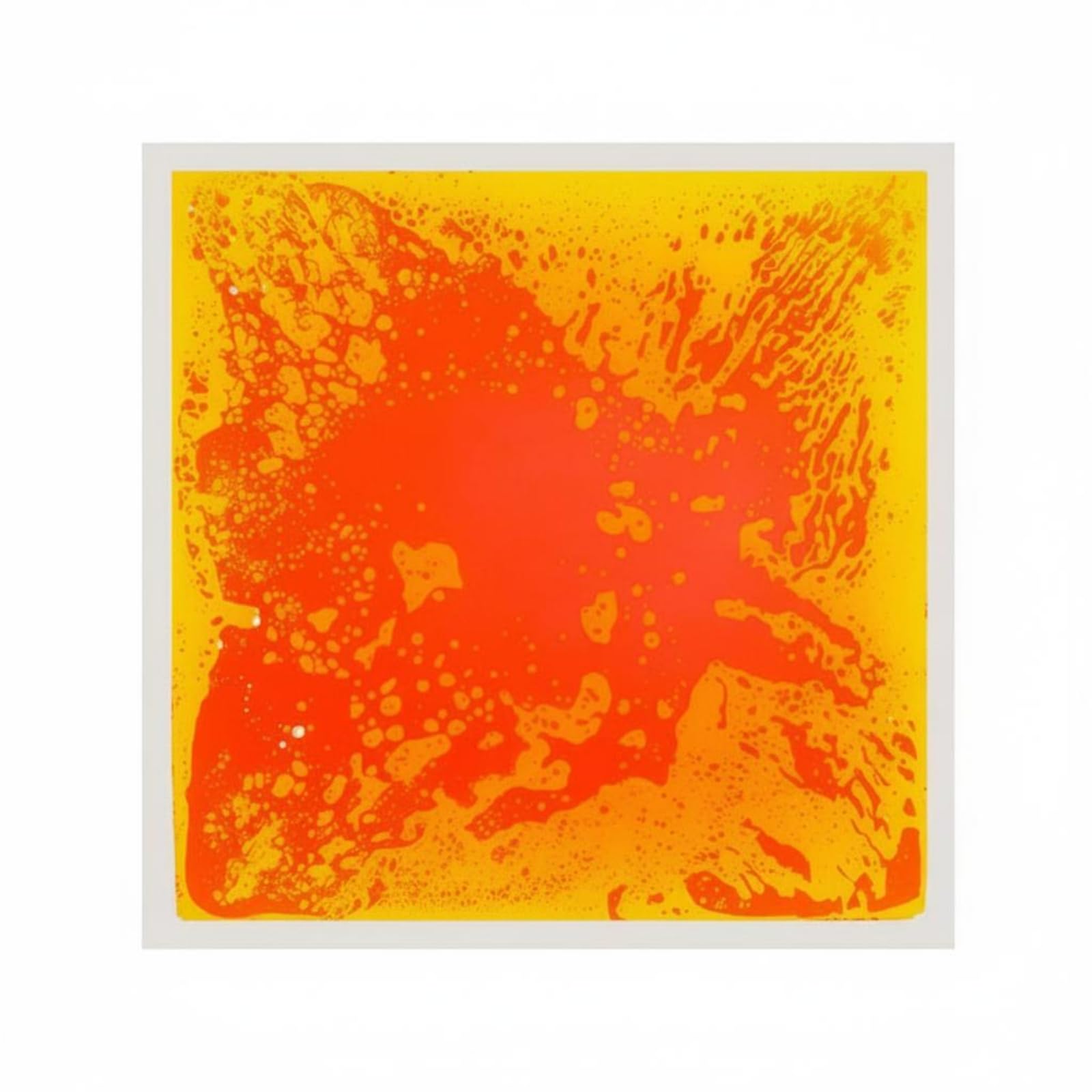 Tappetino Sensoriale per Bambini Pavimento Interattivo Liquido Allenamento Motricità Supporto Sensorialità Costruzione PVC Adatto a Cameretta Asilo Spazio Educativo, Arancione, 40 40cm