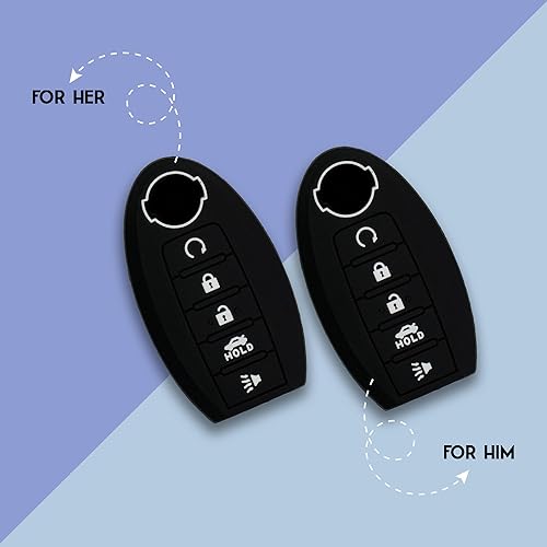 Miniatura 5 de Autobase Funda de silicona para llavero Nissan Rogue Murano Armada Maxima Altima Sedan Pathfinder Infiniti JX35 Q50 Q60 QX56 QX60 QX80  Accesorio de