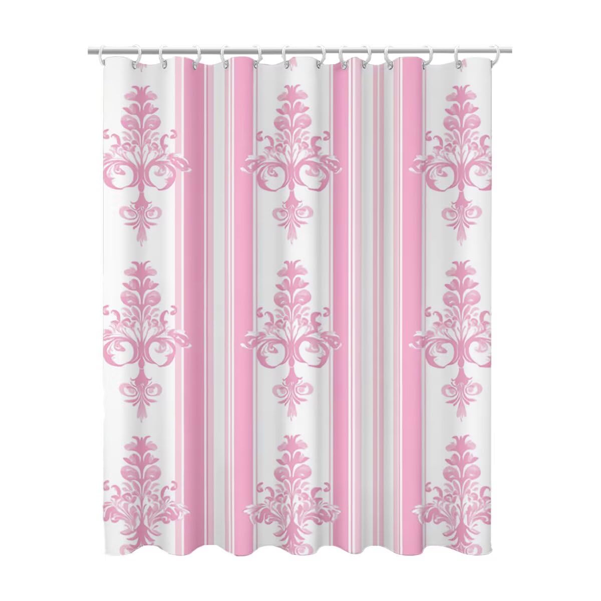 Rideau douche bohème en tissu imperméable avec un ourlet lesté anti-adhérence 180x200