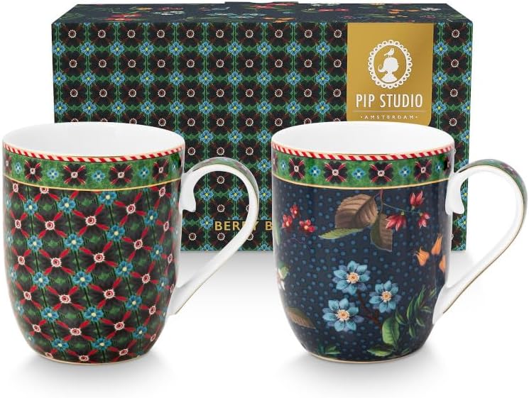Pip Studio Berry Blues Mug 145 ml Set 2