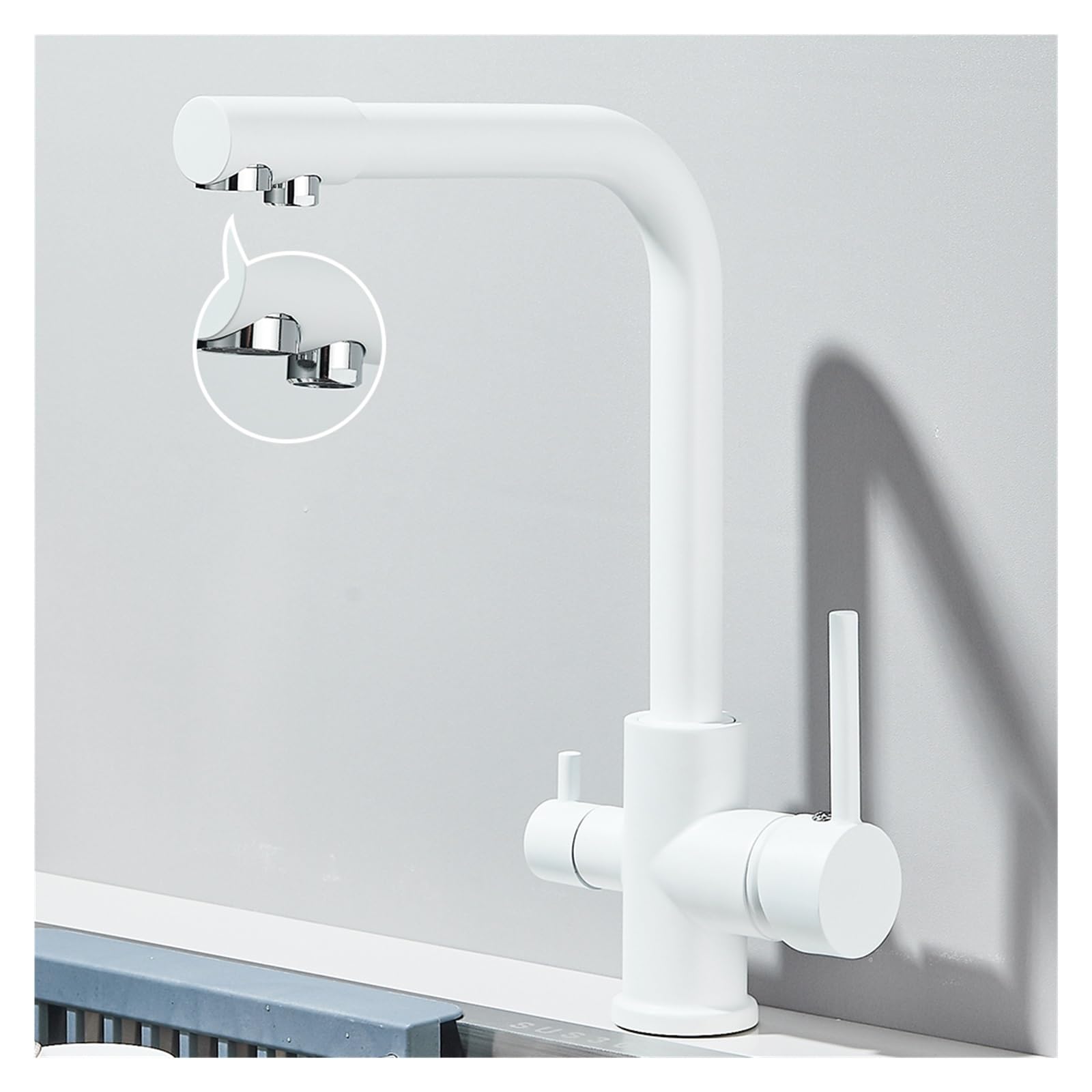 Faucet，Black Grey Waterfilter Tap Kitchen Faucets Mixer