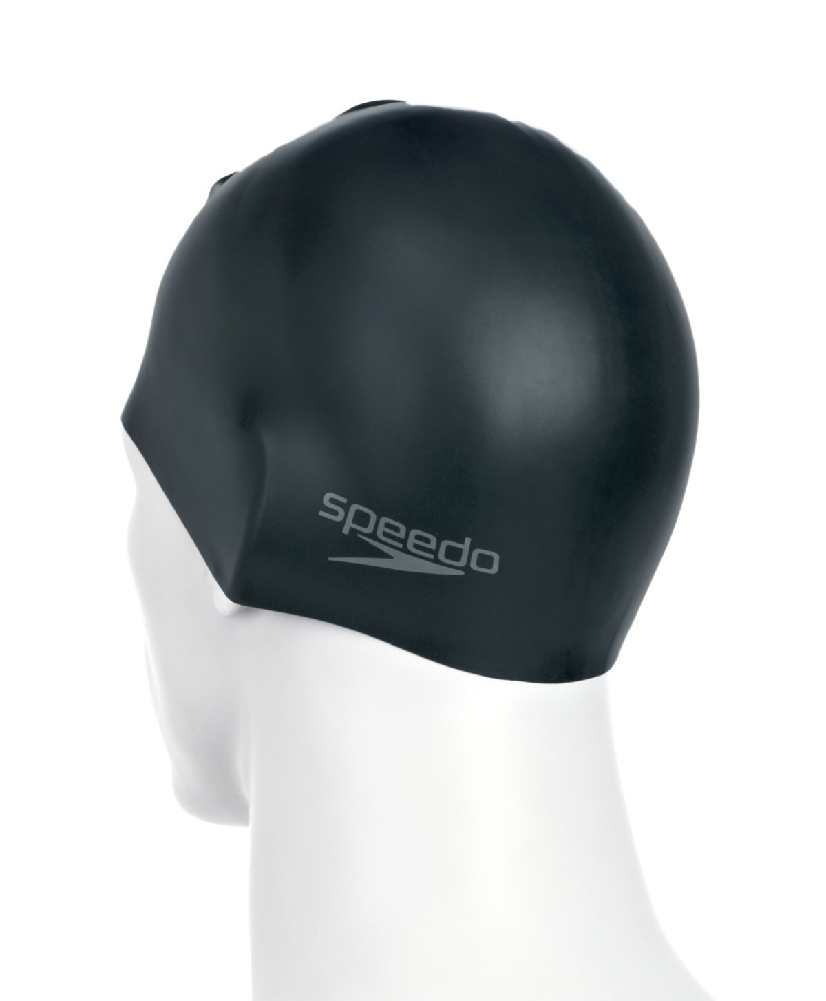 Speedo Unisex-Adult Fastskin Hyper Elite Mirror Schwimmbrillen, Schwarz/Oxid Grey/Chrome, Talla única & Unisex Geformtes Silikon Badekappe, Schwarz,Einheitsgröße EU