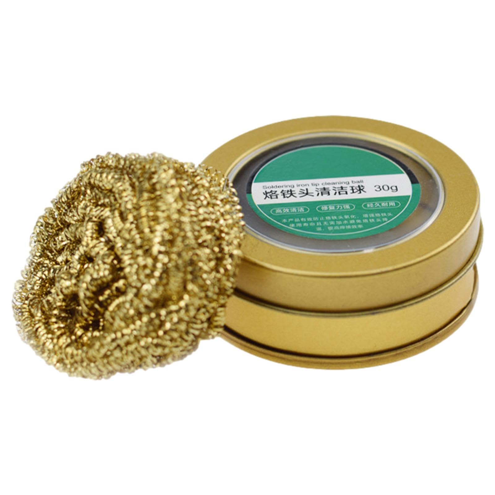 Soldering Tip Cleaner | Long-Lasting Soldering Tip Cleaning Ball Set | High Temperature Resistant Design Efficient Soldering Tip Cleaner