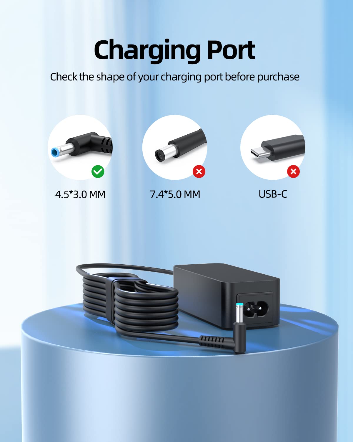 Chargeur pour ordinateur portable hp pavilion 17 f063nf