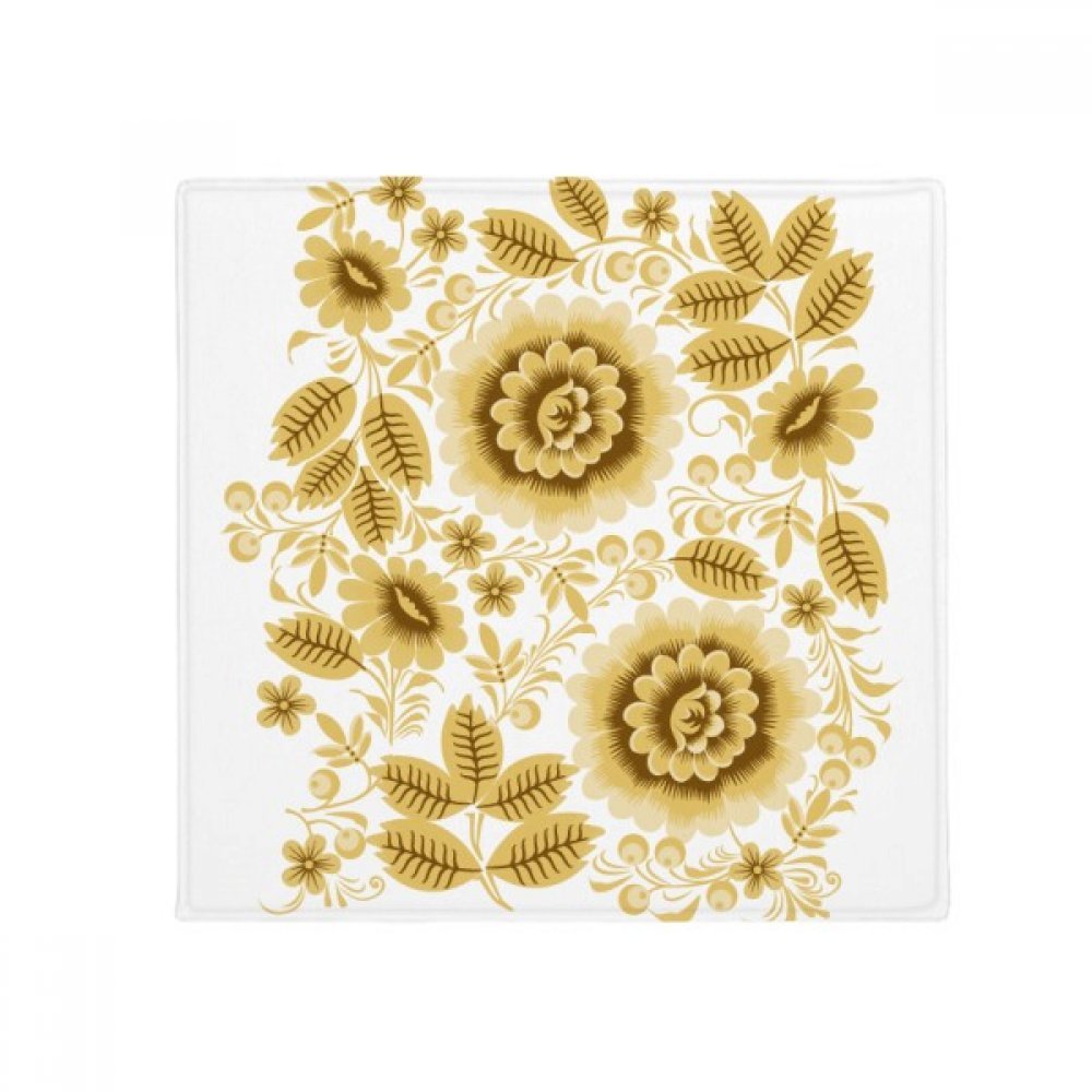 Tapis anti-slip fleurs jaunes multicolore et lavable pour la cuisine