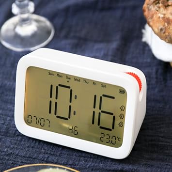 Creative Alarm Clock Multifunction Smart Bluetooth Chronograph Watch Mini Charging Digital Electronic Belt Temperature Date One Button Control