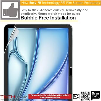 TECHGEAR [3 Pack] Screen Protectors for Apple iPad Air 13
