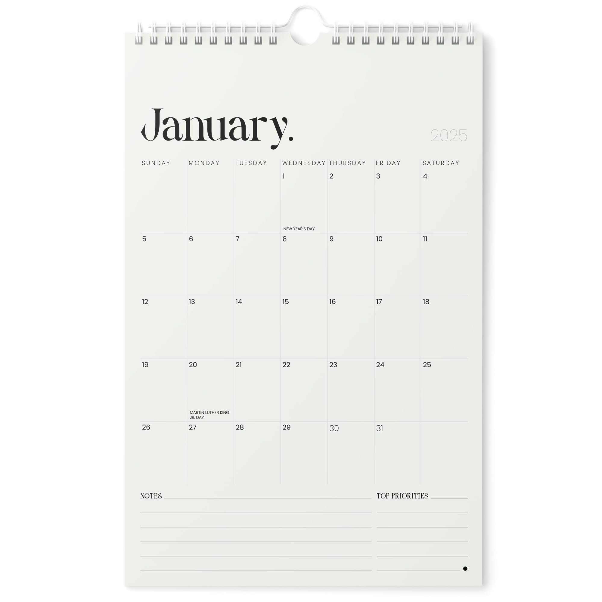 Karto Wall Calendar 2025 - Vertical 11x17 inch Runs Until June 2026 - Boost Your Productivity and Easy Planning with the Aesthetic Monthly Calendar -