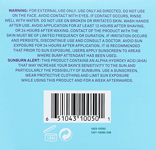 Bliss Bump Attendant, Ingrown Hair Eliminating Pads | Use Between Waxing/Shaving Sessions | Paraben Free, Cruelty Free | 25 Pads