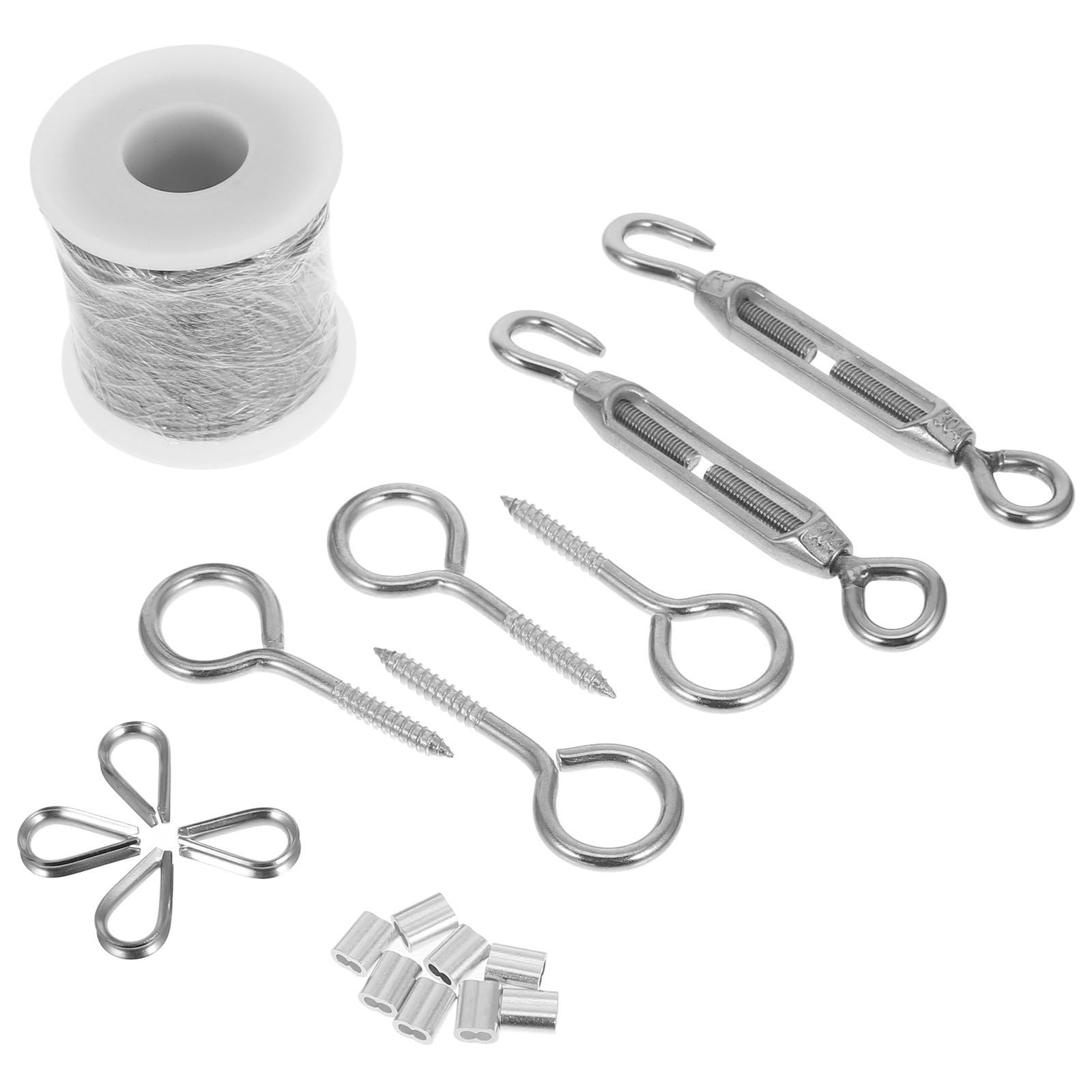 Kit de tensor para cable de acero inoxidable GALPADA para terrazas 8