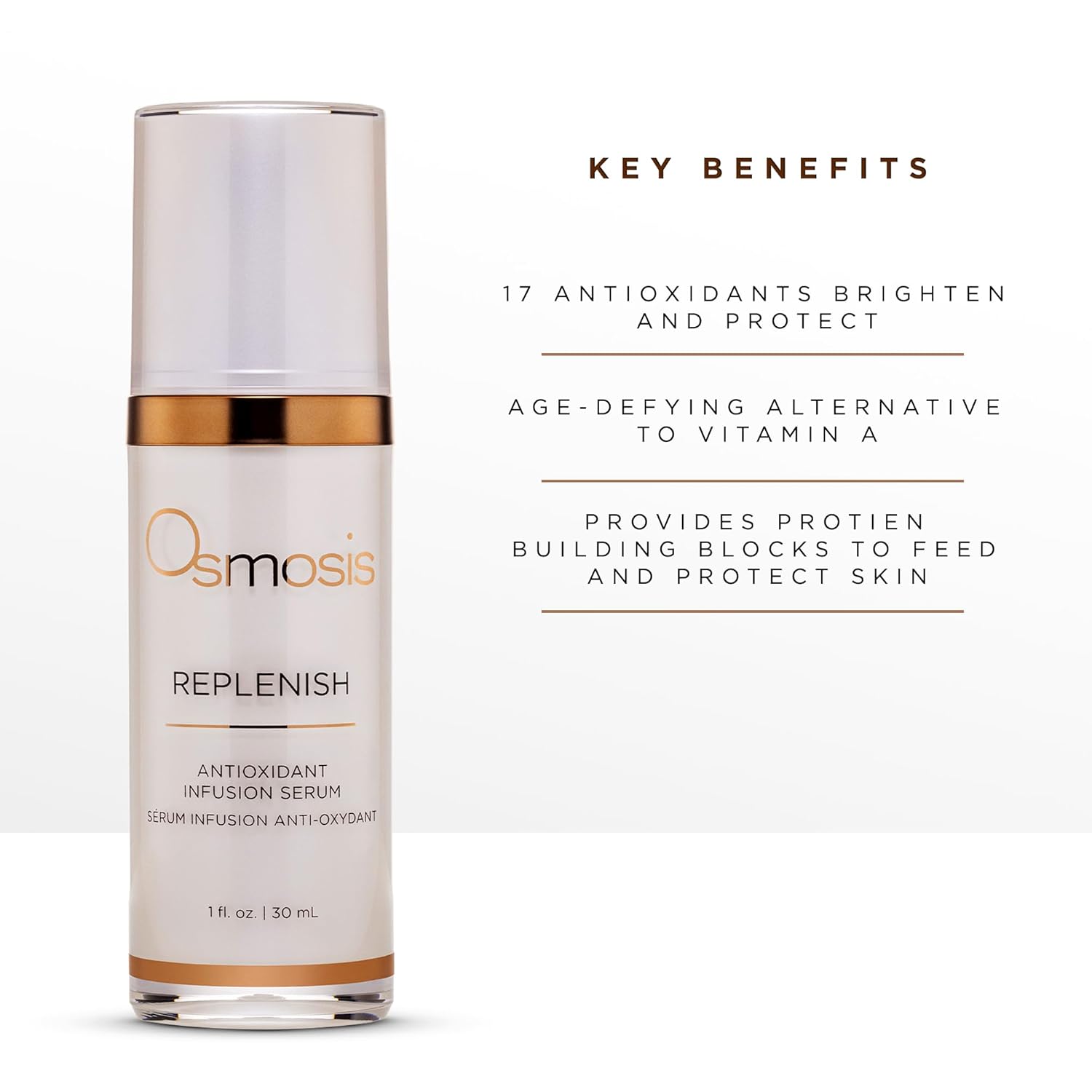 Osmosis REPLENISH Antioxidant Serum, Hydrates & Soothes Skin with Green Tea and Botanical Extracts, 1 Fl Oz - Image 3