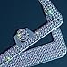 Newzon AB Bedazzled Crystal Car License Plate Cover 2 Pieces, Color Bling License Plate Frames with High End Ribbon Gift Box, Diamond Car Accessories with Coaster, Rhinestone Ignition Ring for Women
