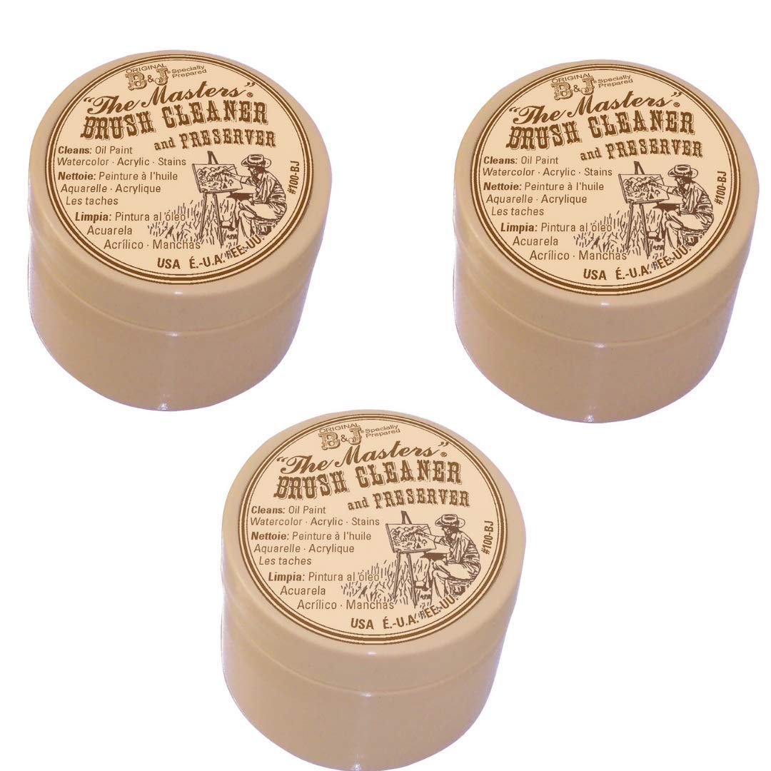 General Pencil The Masters Brush Cleaner and Preserver 1 Ounce 100-BJ (3-Pack)