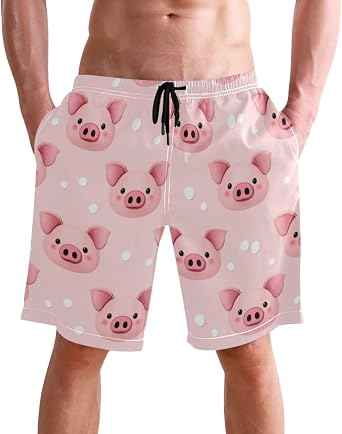 Pfrewn Mens Swim Trunks 9 Inch Quick Dry Swim Shorts with Pockets Swimwear S-XXL