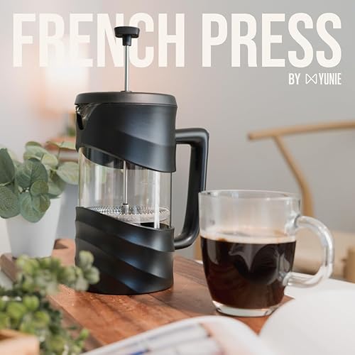 Miniatura 7 de ANGORA BRANDS Yunie - Cafetera de prensa francesa, prensas de café de viaje, prepara café rico en cualquier lugar, prensa de café francesa, cafetera