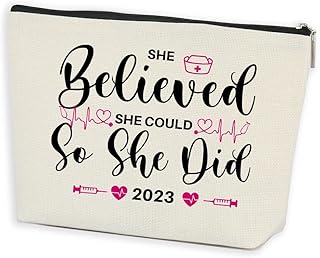 Graduation Gifts for Nurse Nursing School Bag Graduation Gifts for Her 2023 Graduation Gifts for Nursing School Student Gifts New Job Gift Graduated Women Congratulations Gifts Makeup Bag