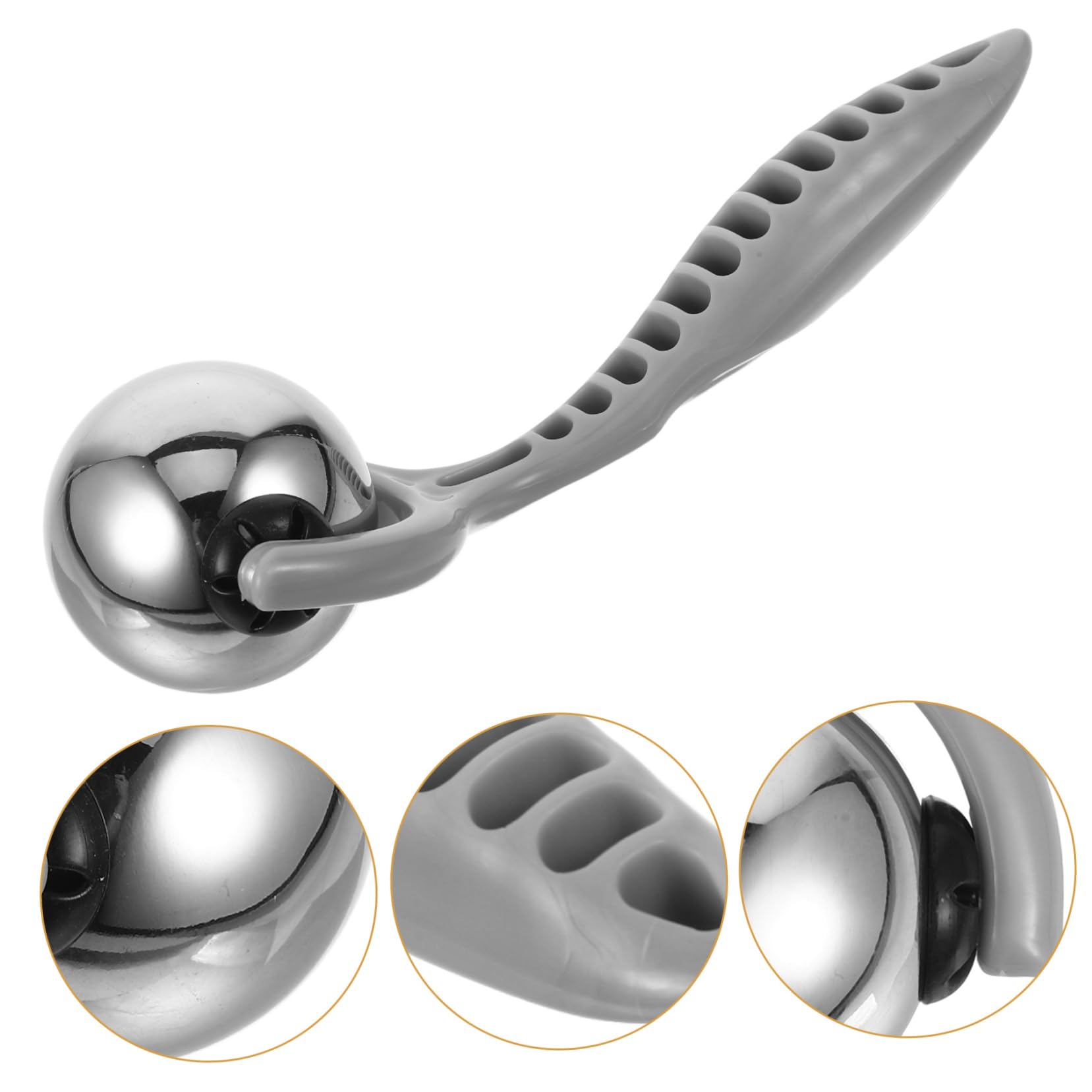 VALICLUD 5 Pezzi massaggiatore facciale guasha facciale per gli occhi Strumento Guasha facciale massaggiatore viso strumento di massaggio viso guasha Solo Grigio