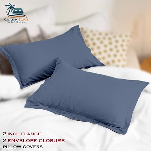 Miniatura 3 de Hotel Luxury - Juego de funda de edredón de algodón egipcio de fibra larga de 800 hilos, tamaño King de Alaska, 132 x 120 pulgadas, cierre de