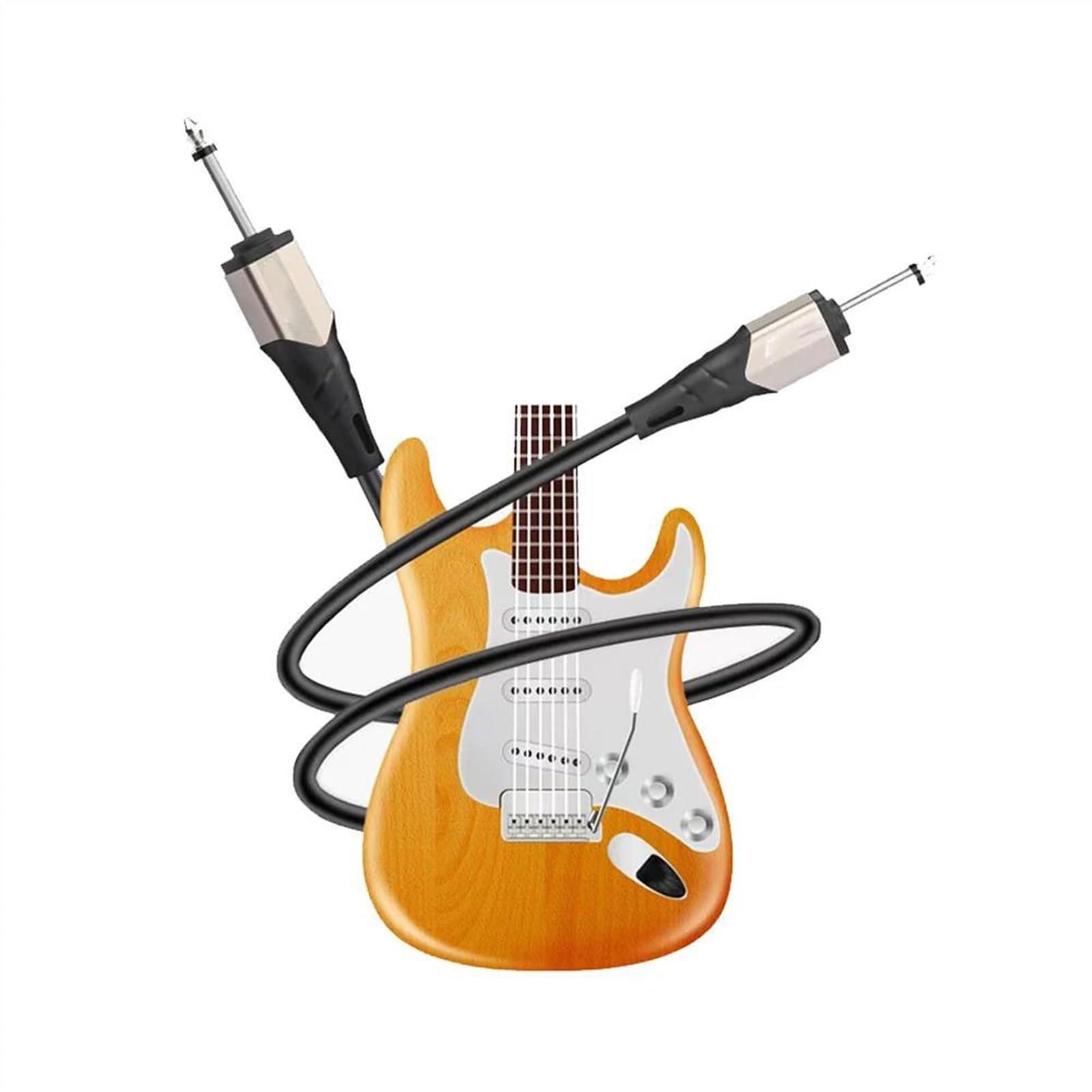 TSTS Cavo Strumento per Chitarra Cavo Per Chitarra Elettrica Chitarra Acustica Folk Basso Strumento Universale Cavo Antirumore/cavo 3/6/10 M(300cm)