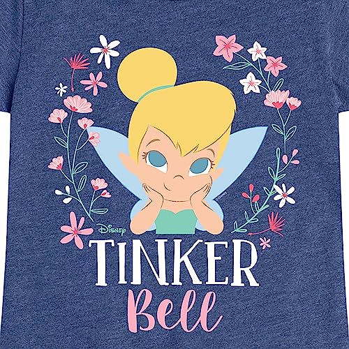 Disney Tinker Bell - Tinker Bell Floral - Toddler and Youth Girls Short Sleeve Graphic T-Shirt3