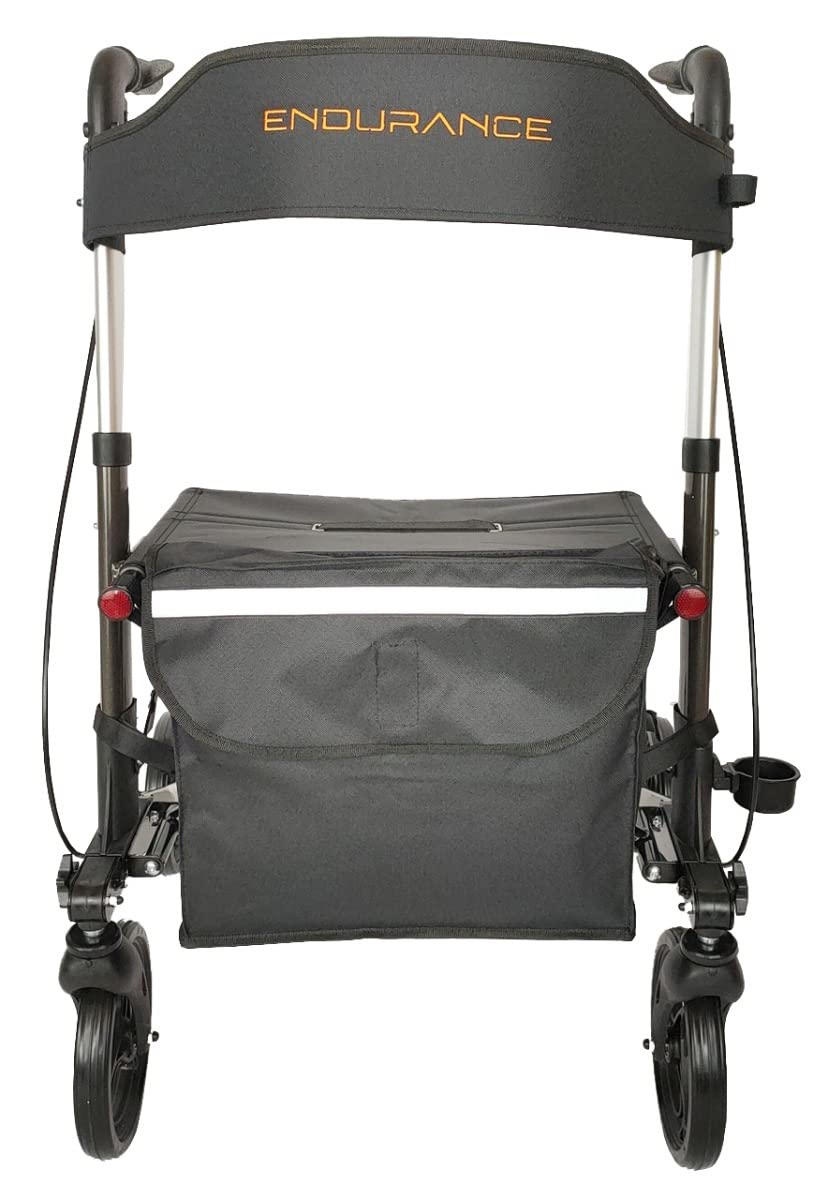 Endurance - Rollator da Esterno in Alluminio Pieghevole Super Leggero