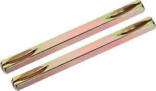 uxcell 2Pcs Door Knob Spindle, 120mm Long Spare Door Handle Spindle for Vintage Door Straight Spindle Replacement Square Spindle Iron Door Handle Spindle, Golden