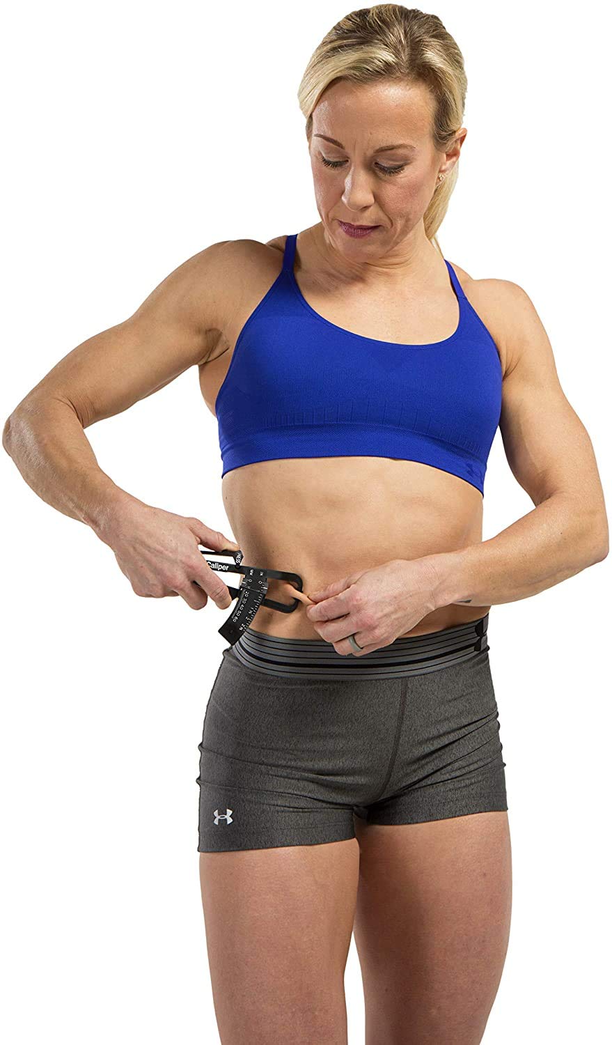 GoFit Accurate Body Fat Caliper Charts and Instruction Manual,Black