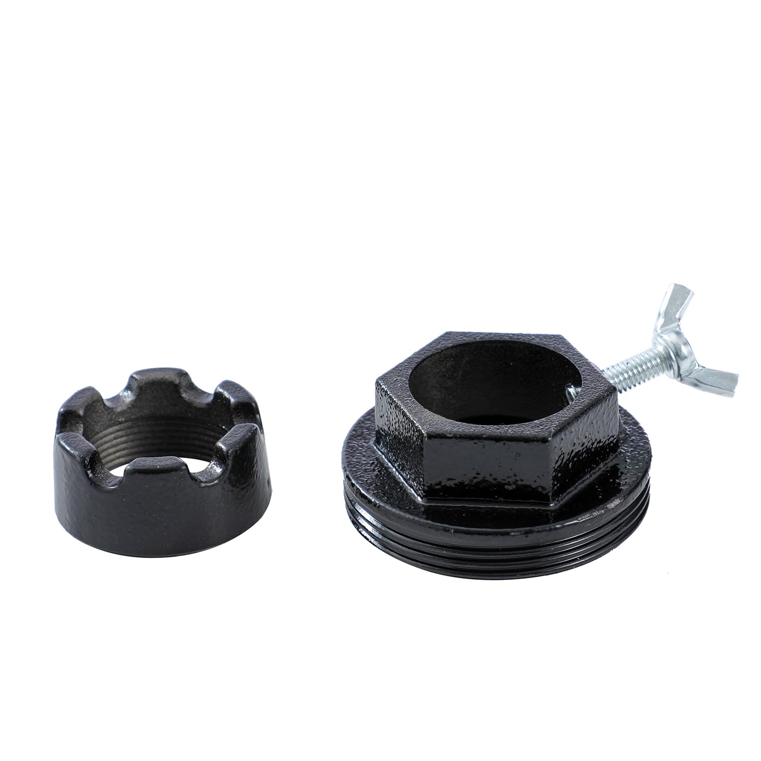 KATSU Tools Bomba Manual para Bidón de Aceite de Hierro Fundido, Bomba Rotativa para Diésel con 3 Tubos de Succión, para Taller y Garaje 481306