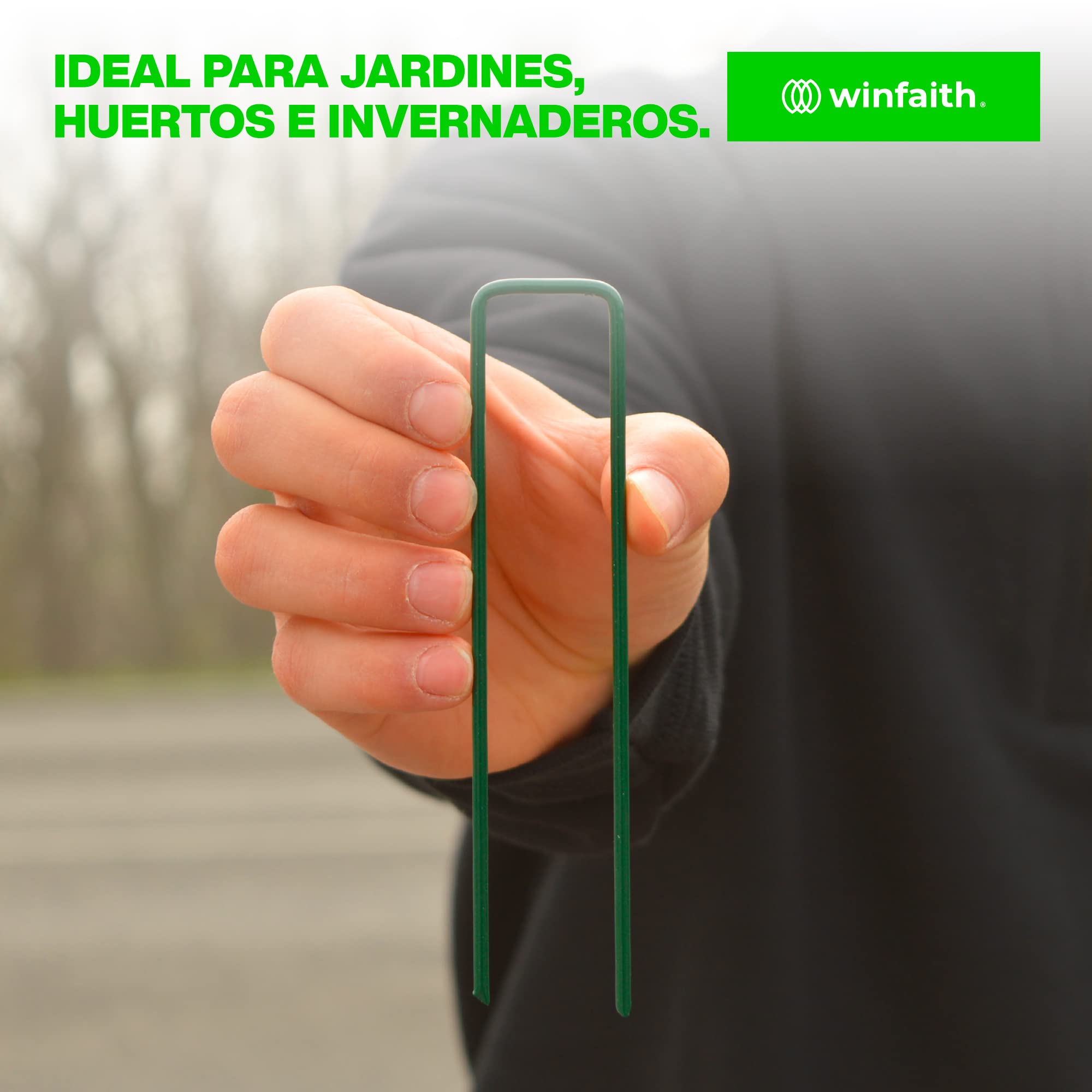 1000 Grapas Malla Antihierbas en Acero Galvanizado a Prueba de Oxido, Grapas Cesped Artificial para Jardín, Huerto, Invernadero, para Terrenos Blandos (Medidas mm H150 x L30 x D3)