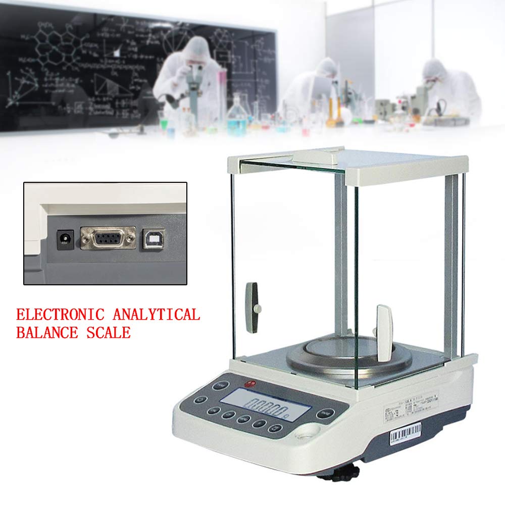 Electronic Analytical Balance Scale, 0.0001g Digital Weighing Counting Scale g/ct/oz/lb Electronic Digital Analytical Balance Precision Balance Scale