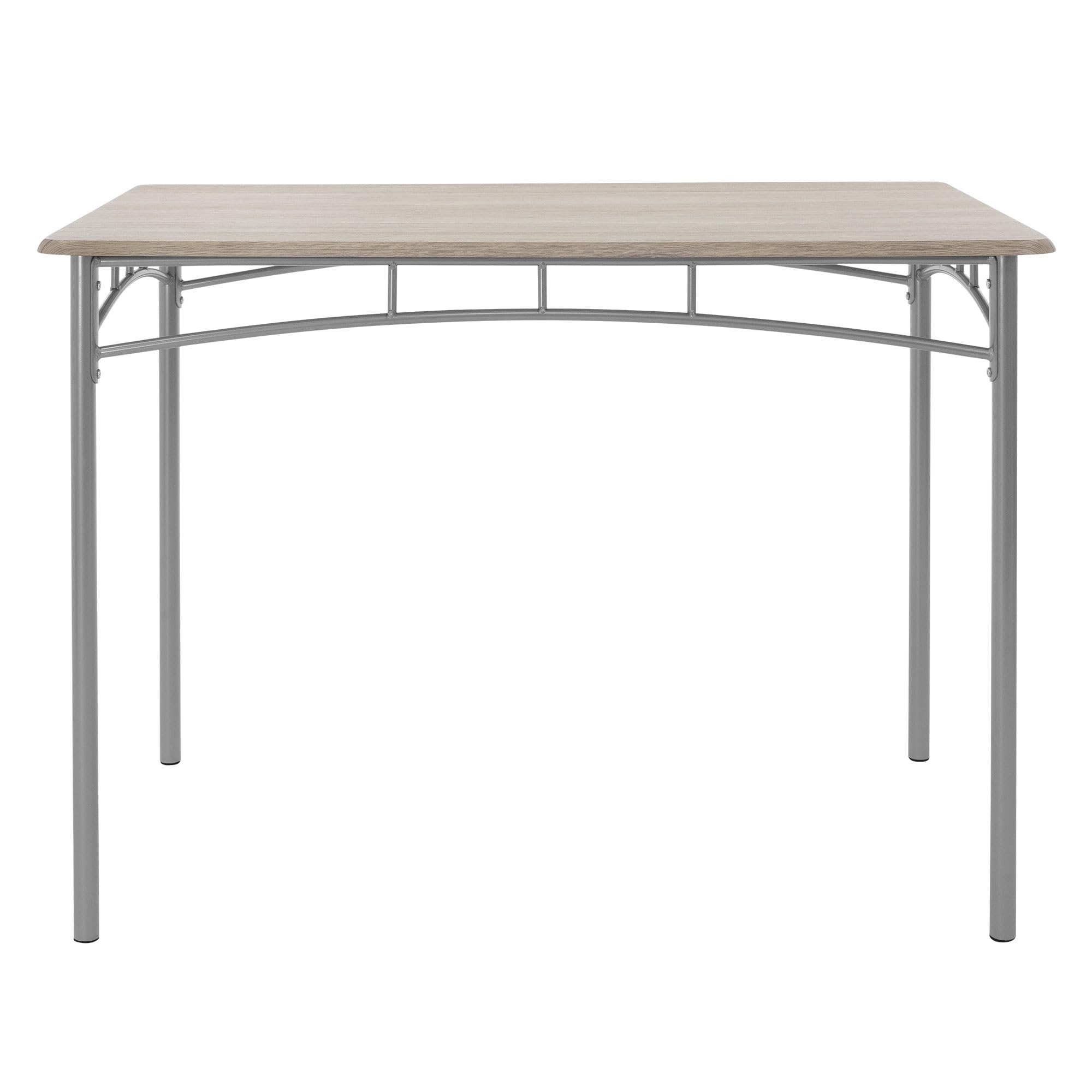 ML-Design Set Tavolo con 4 Sedie per Sala da Pranzo in Legno MDF Beige Rovere Chiaro per la Cucina Gambe in Metallo Materiale per il Montaggio Incluso Assemblagio Facile Set di 5 Pezzi per 4 Persone