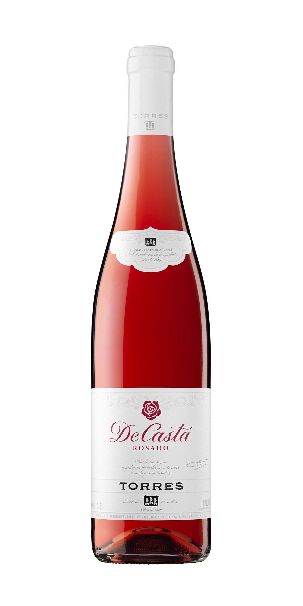 De Casta, Vino Rosado - 6 botellas de 37.5 cl, Total: 2250 ml
