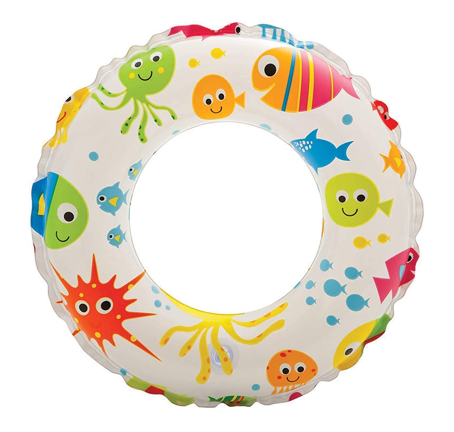 Pool Party Adjustable Float Inflatable Swim Vest Safety Swimming Ring for Girls and Boys Swimming Ring Swim Tube(6-10 Year)(Size - 24''inch)(Multi Color)(1 PIS)