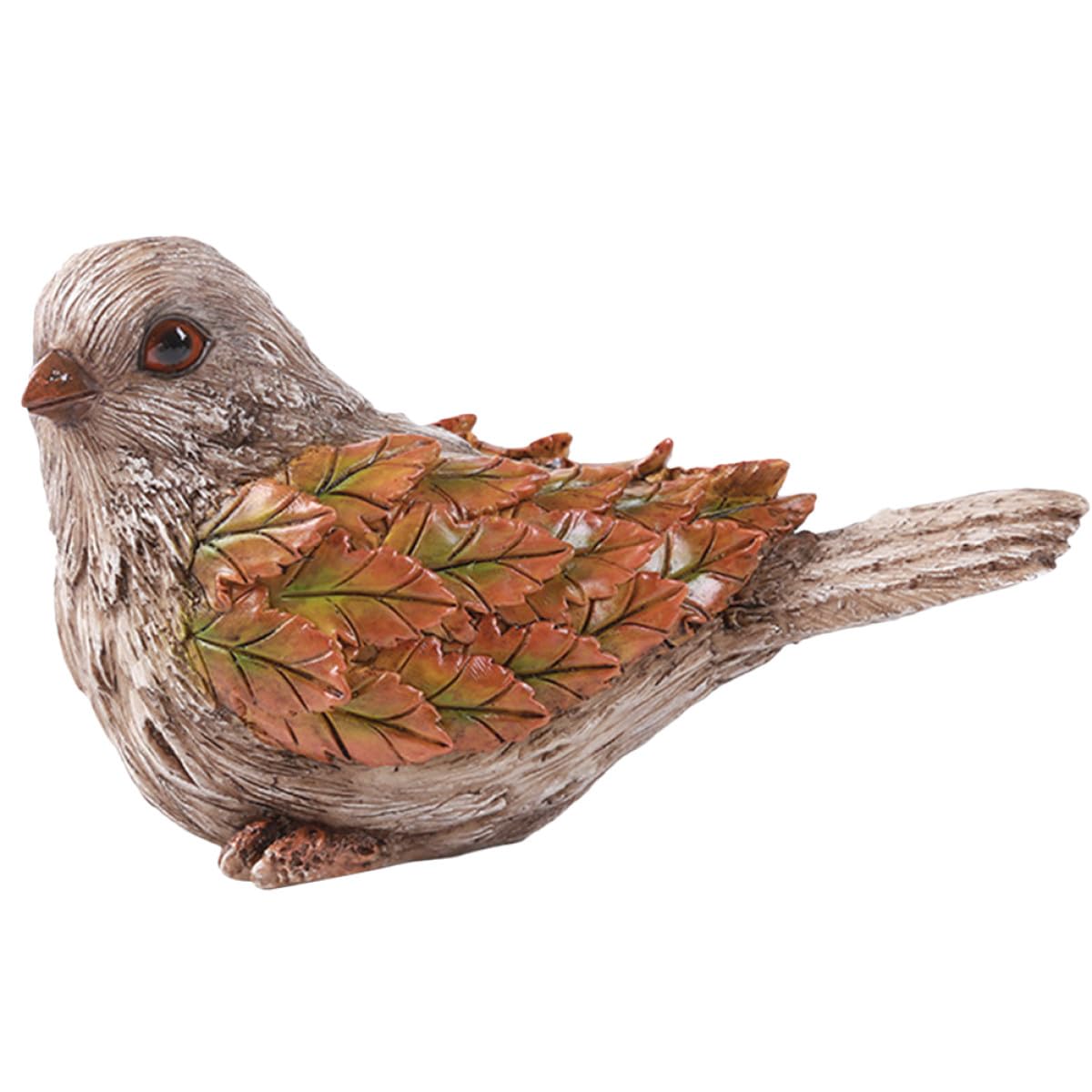 Figurine d'oiseau en résine sculptée à la finition soignée pour salon