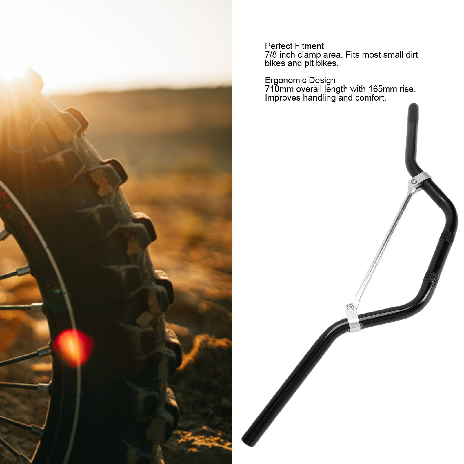 Manillar de Motocicleta 22mm Aleación de Aluminio Ligera, para Control y